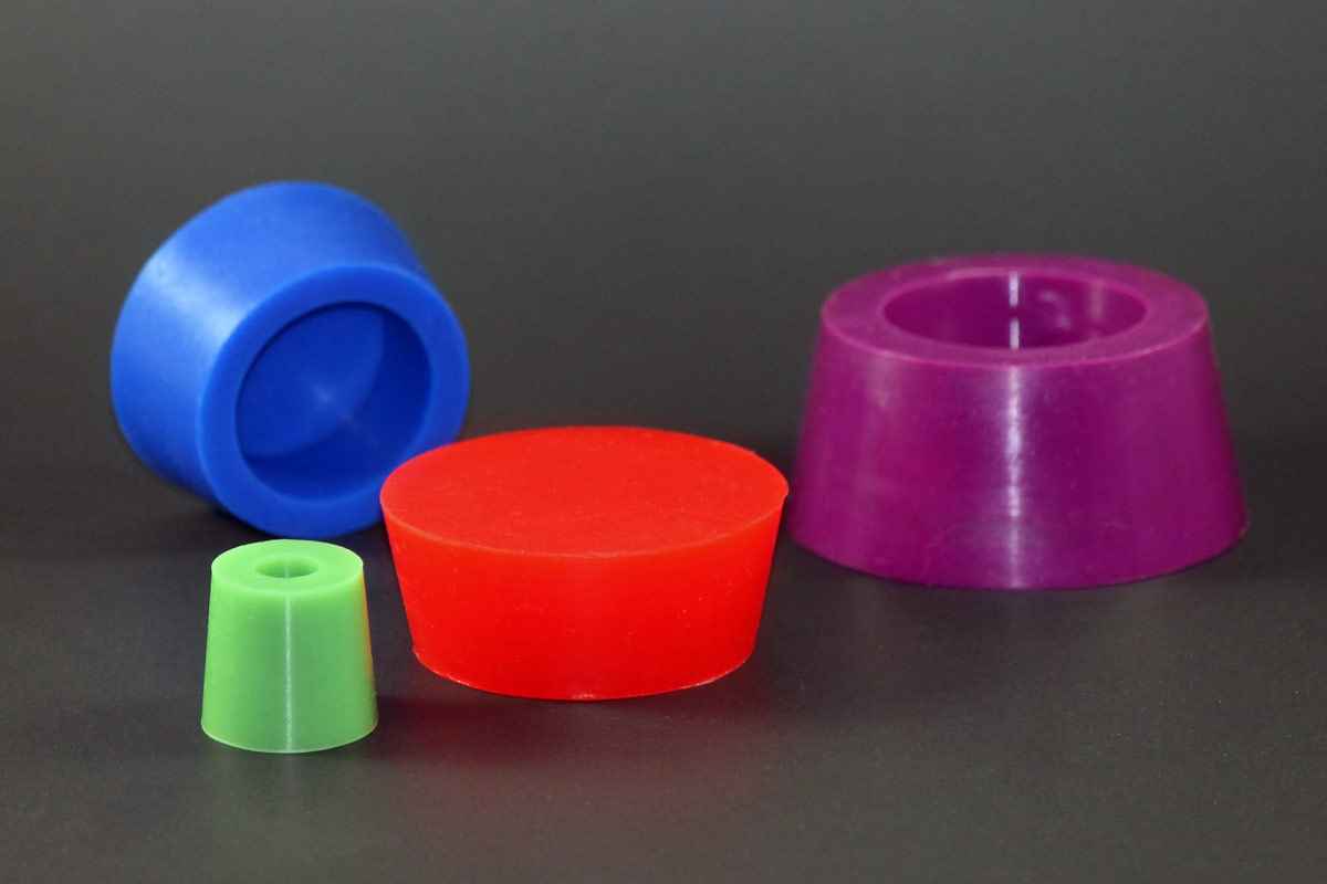 Silicone Hollow Tapered Plugs