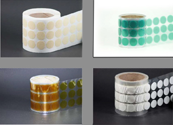 Various high temperature masking tape die cut disks