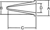 tapered flange plug diagram