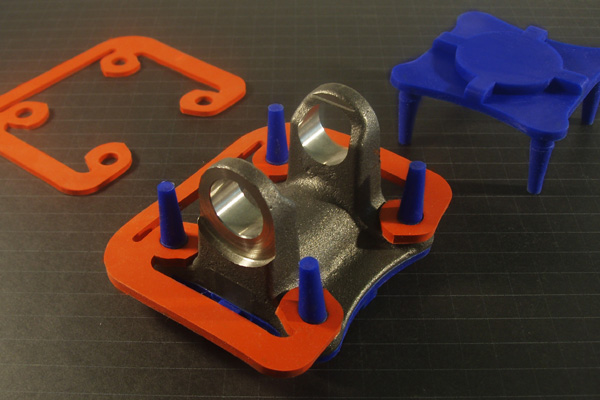 Custom molded part; multi-faceted cap and plug