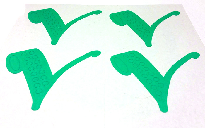 Vinyl cutter logos for powder coating